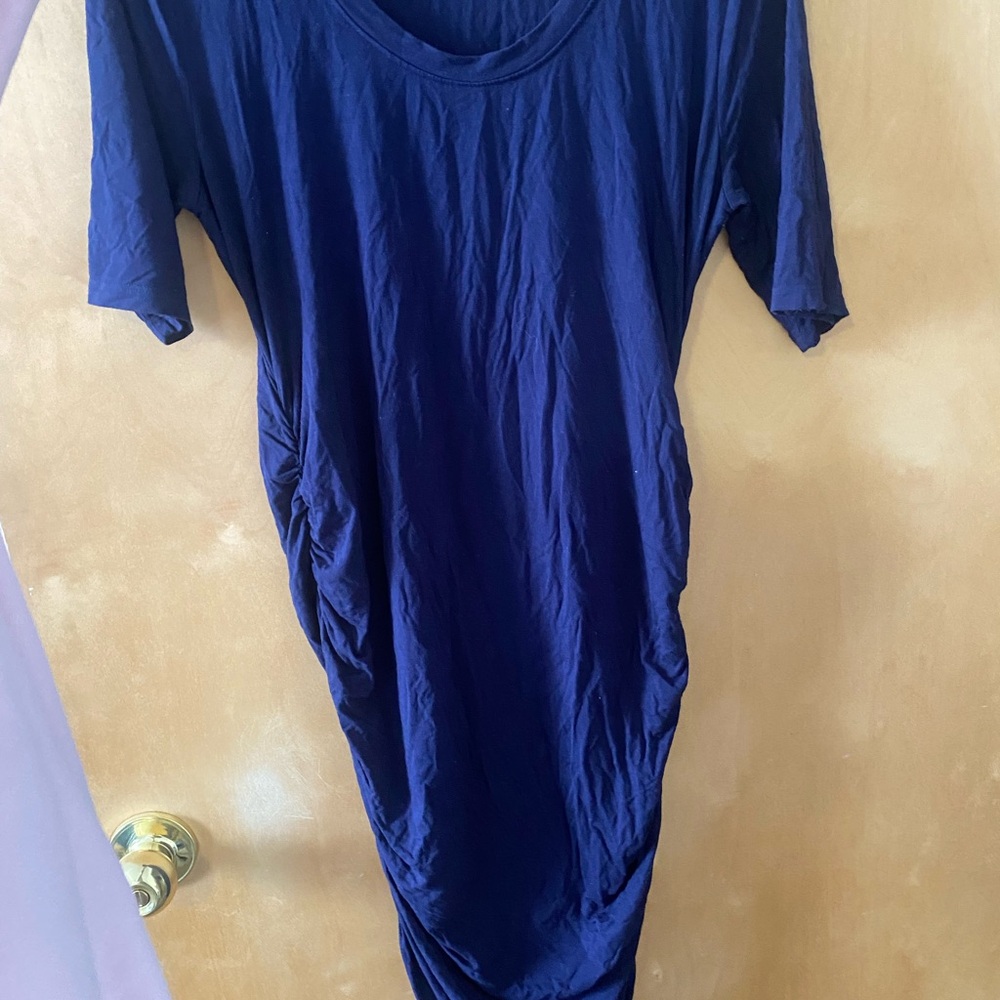 Motherhood Maternity Navy Blue T-Shirt Dress